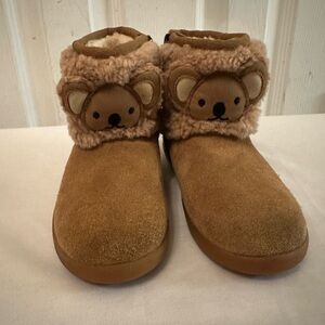 UGG Tan Bear Face Kids Boots